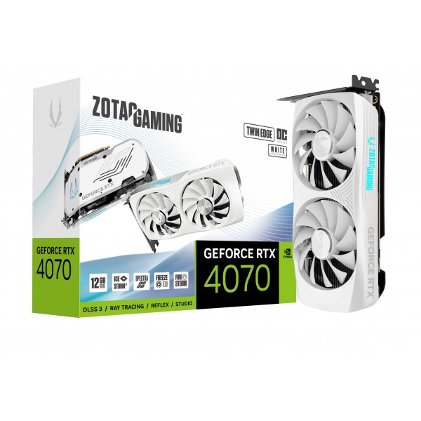 Scheda Video ZOTAC GeForce RTX 4070 12 GB Twin Edge OC White Edition