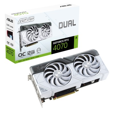 Scheda video Asus GeForce RTX 4070 12GB DUAL OC WHITE