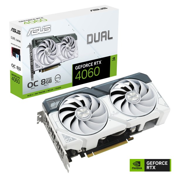 Scheda video Asus GeForce RTX 4060 8GB DUAL OC White