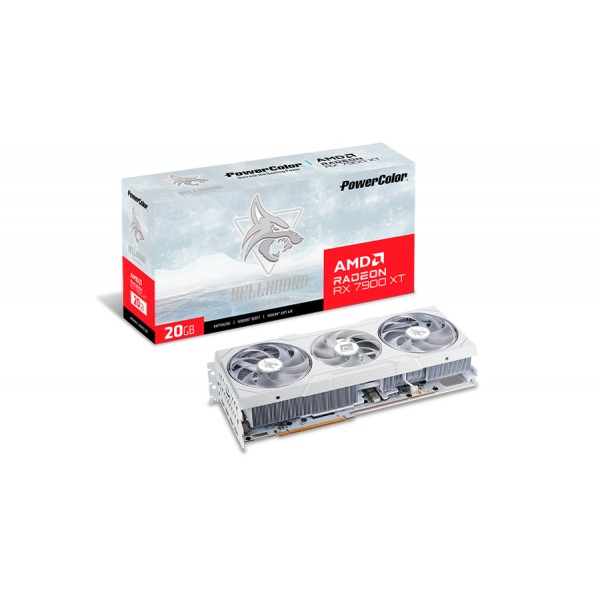 Scheda Video PowerColor Radeon Hellhound Spectral White RX 7900 XT 20GB OC GDDR6