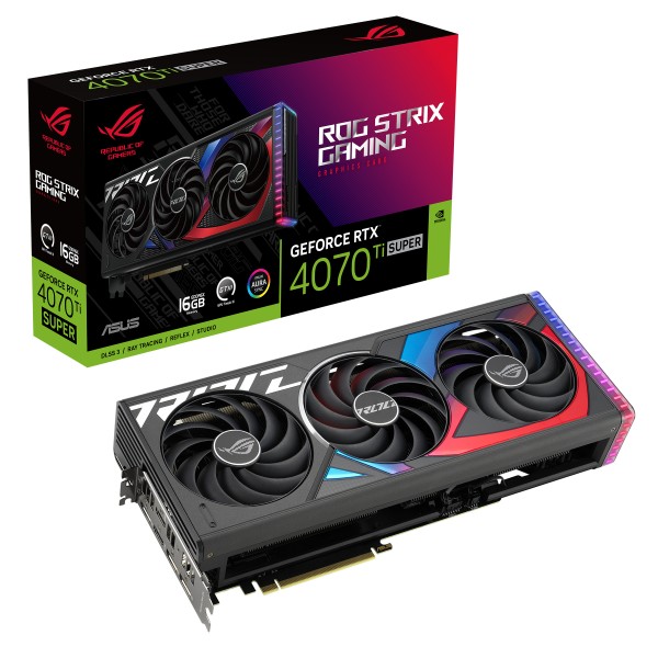 Scheda Video Asus GeForce RTX 4070 Ti Super 16 GB ROG STRIX Gaming