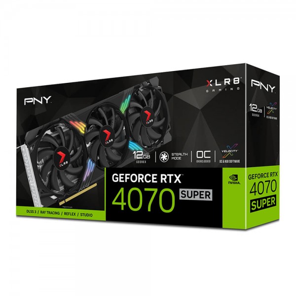 Scheda Video PNY Nvidia GeForce RTX 4070 SUPER 12GB XLR8 Gaming VERTO OC GDDR6X