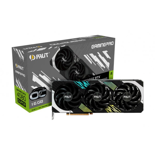 Scheda Video Palit GeForce RTX 4080 SUPER GamingPro OC NVIDIA 16 GB GDDR6X