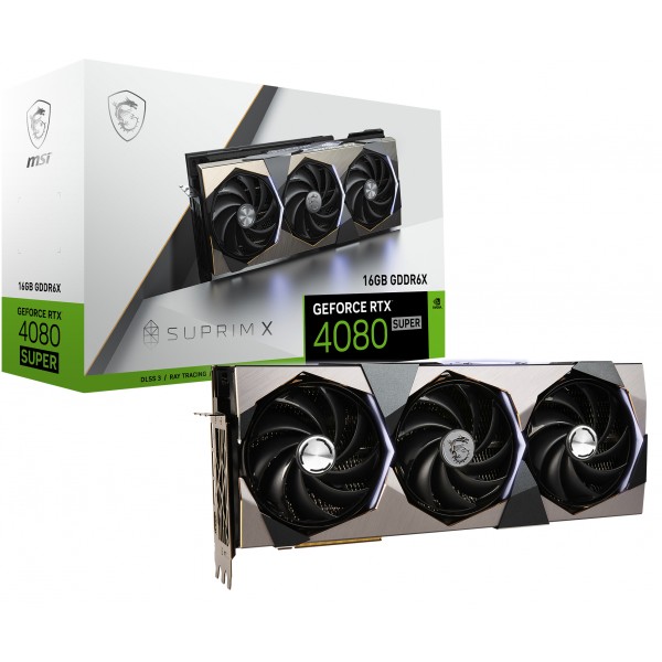 Scheda Video MSI SUPRIM GeForce RTX 4080 SUPER X NVIDIA 16 GB GDDR6X