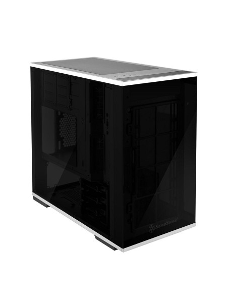 Case SilverStone SST-LD01B Lucid Micro ATX Towe TG Nero/bianco