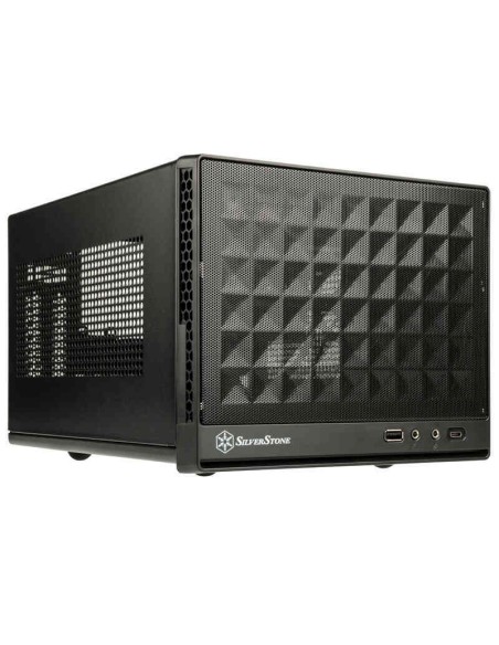 Case SilverStone SST-SG13B-C Sugo 13 Mini-ITX Mesh Front Panel, USB Type C Nero