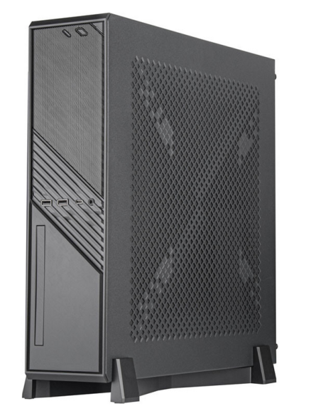 Case SilverStone SST-ML12B Milo Slim HTPC Midi-Tower nero