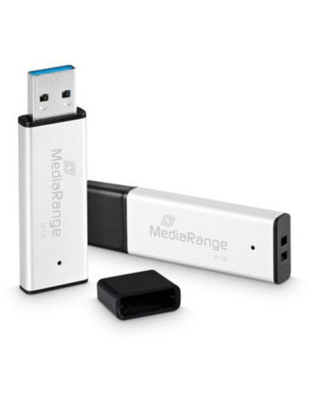 Pendrive MediaRange High Performance 16 GB USB A 3.2 nero argento