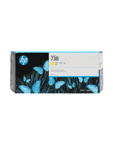 Cartuccia HP d'inchiostro giallo 676M8A 738 300ml