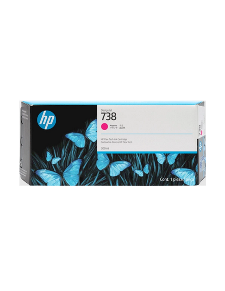 Cartuccia HP d'inchiostro magenta 676M7A 738 300ml