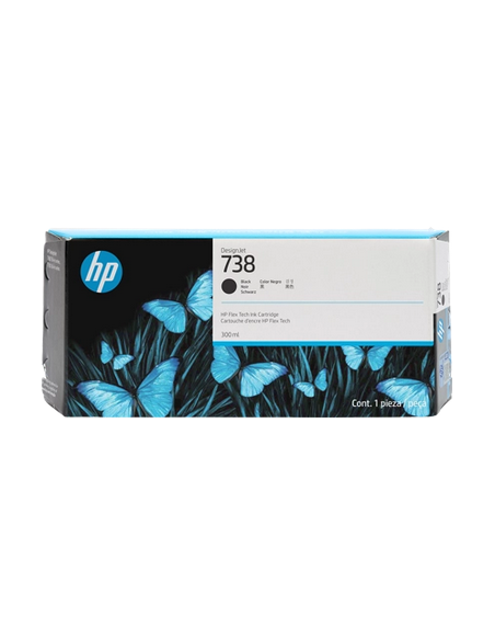 Cartuccia HP d'inchiostro nero 498N8A 738 300ml