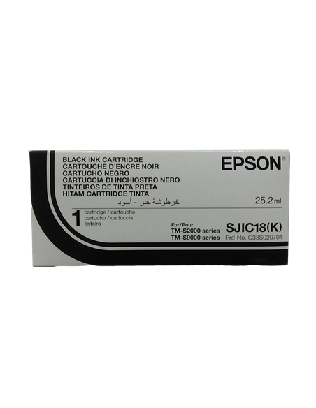 Cartuccia Epson d'inchiostro nero SJIC18K 25,2ml