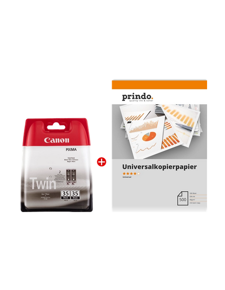 Value Pack Canon nero PGI-35 Twin MCVP + Prindo Universal Papier