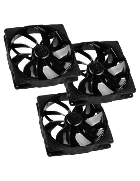 Ventola Noiseblocker Loop Fan B14-PS Black Edition 140 mm PWM Kit da 3