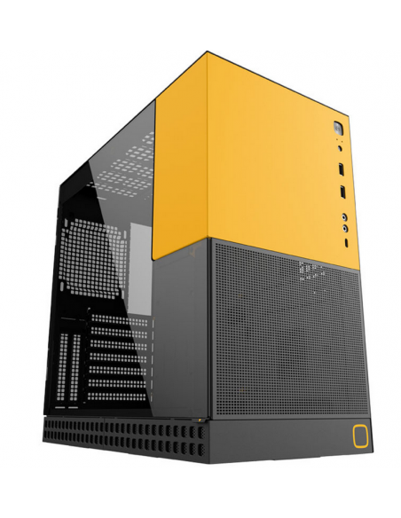 Case Geometric Future King Arthur Midi Tower Nero/Giallo