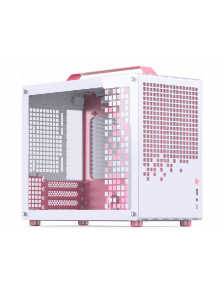 Case JonsPlus MATX Z20 Mini Tower Bianco/Rosa