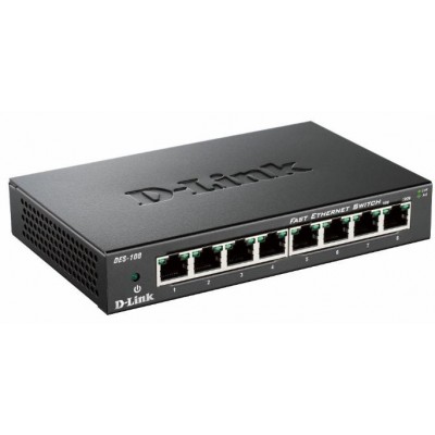 Switch D-Link 8 Porte 10 100 Mbps DES-108 E