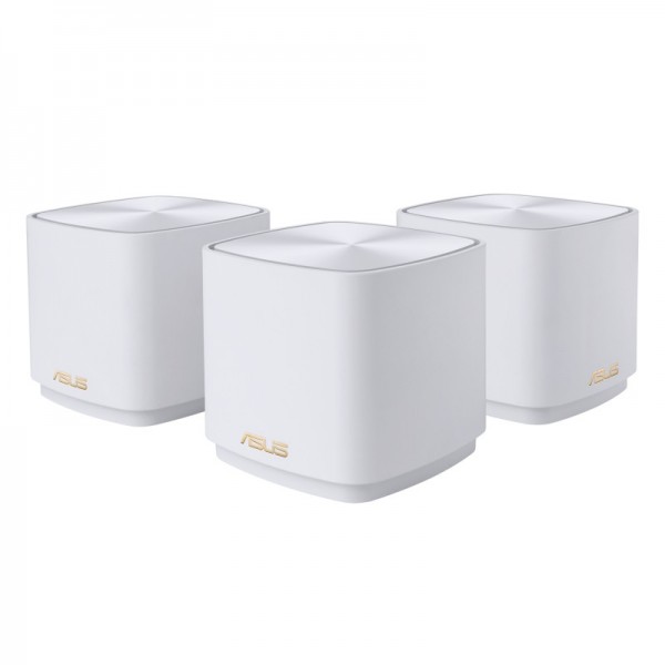 Router ASUS ZenWiFi XD4 Plus AX1800 3 Pack White Dual-band 2.4 GHz/5 GH Wi-Fi 6 802.11ax